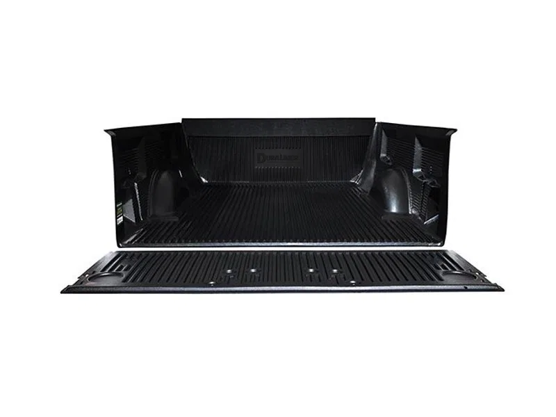 71022SRX – PENDA Bed Liner, Drop-In Over Rail Black High Density Polyethylene With Tailgate Liner With Tie-Down Plugs